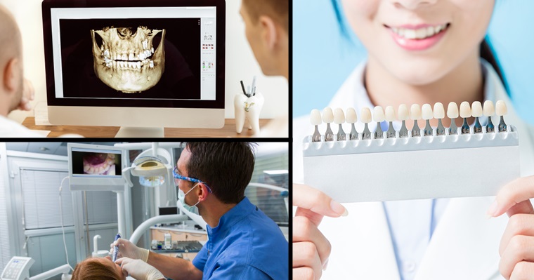 Collage of technology used at Croasdaile Dental Arts