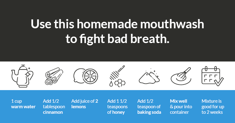 Use this homemade mouthwash to fight bad breath!